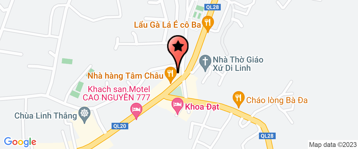 Map go to Di Linh Xanh Environmental Company Limited