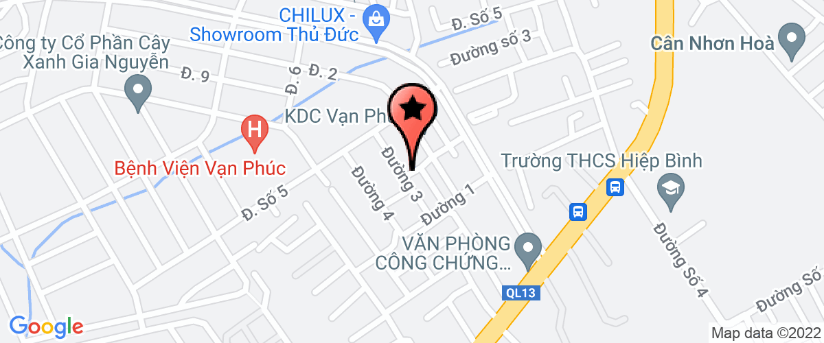 Map go to Hong Quyen Trading Production Company Limited