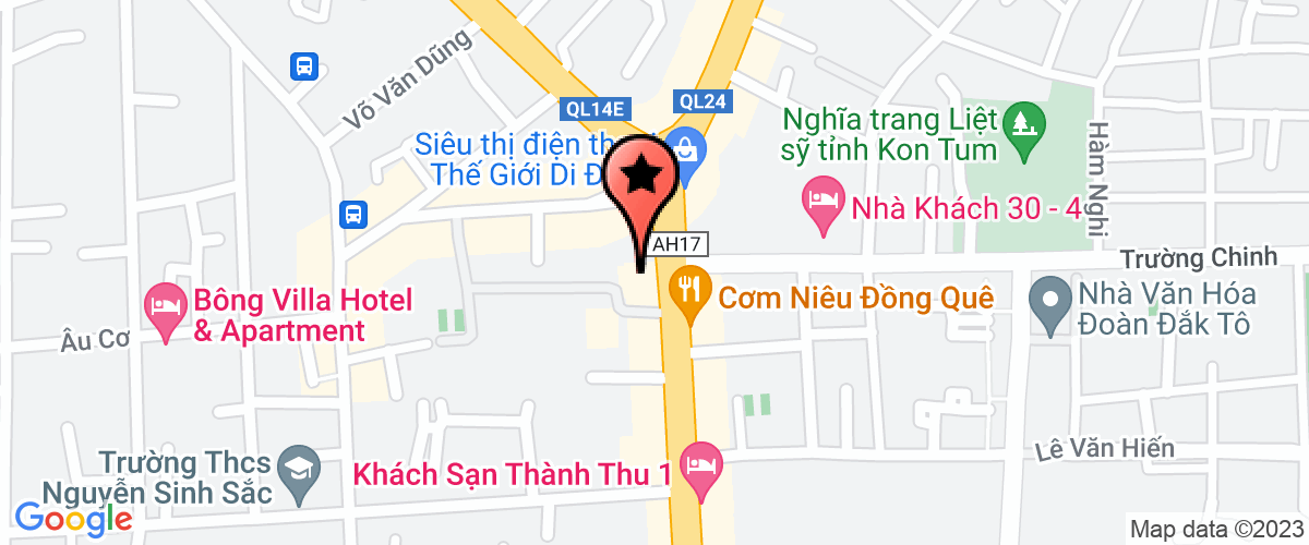 Bản đồ đến Phân hiệu đại học Đà Nẵng tại Kon Tum