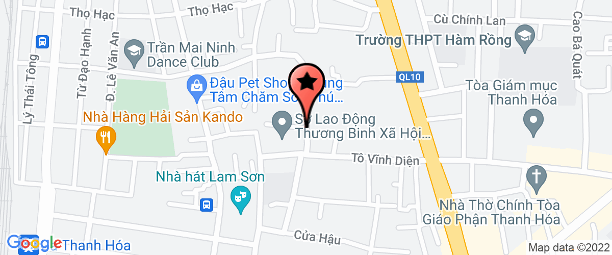 Map go to co phan thuong mai Trung Son Company