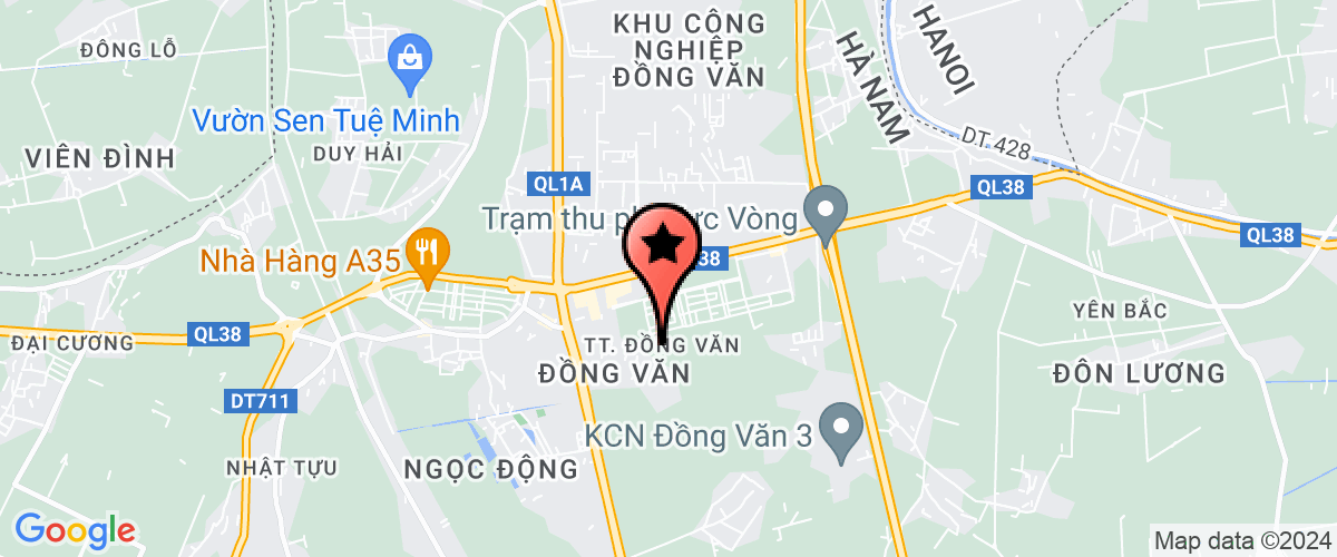 Map go to CP DETECH LAND Ha Nam Company