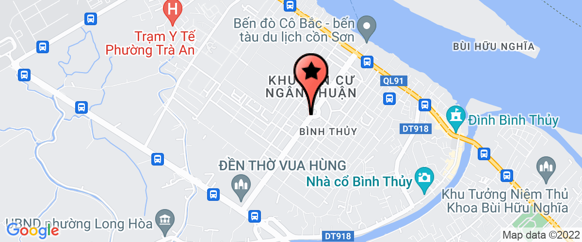 Map go to Lien Doan Quan Binh Thuy Labor