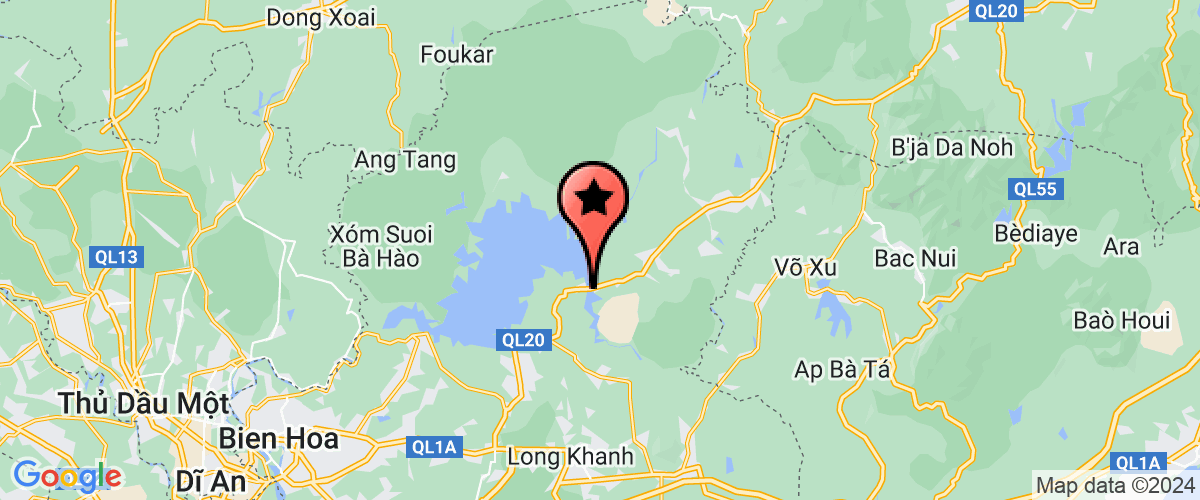 Bản đồ đến Trung Tâm Bồi Dưỡng Chính Trị huyện Định Quán