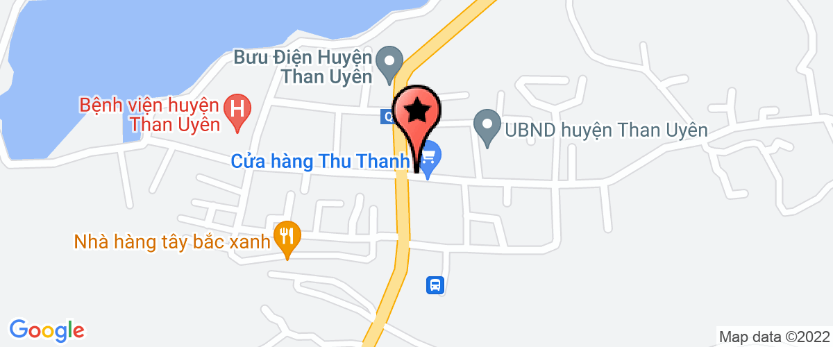 Map go to Hat Kiem lam Than Uyen District