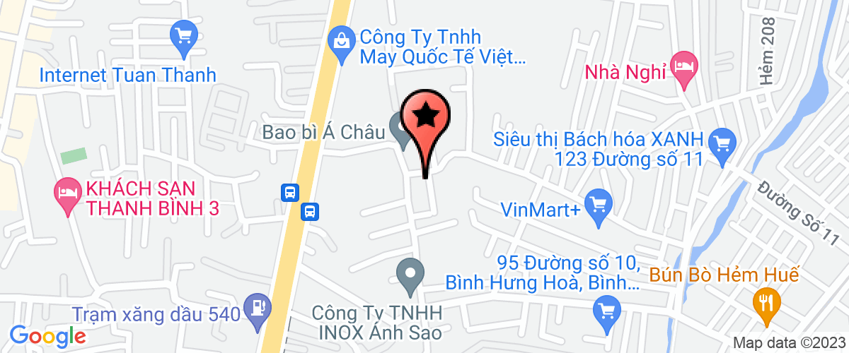 Bản đồ đến Công Ty TNHH Công Nghệ Mới Vạn Hưng