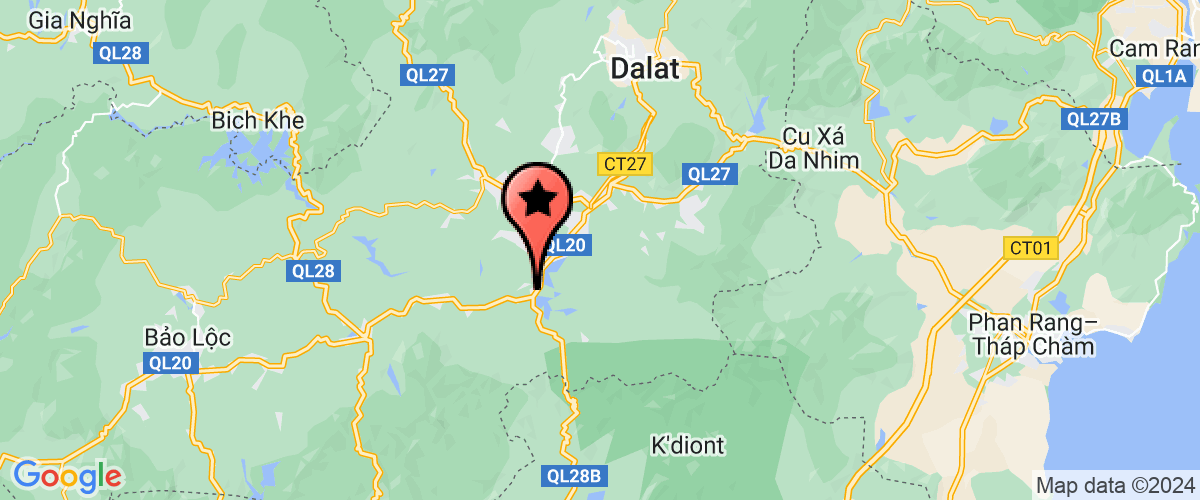 Map go to Da Lat - Nhat Ban Food Company Limited