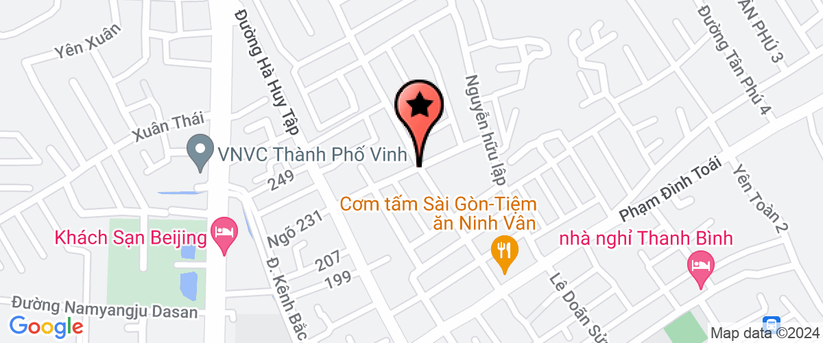 Map go to Yen Nhi Company Limited