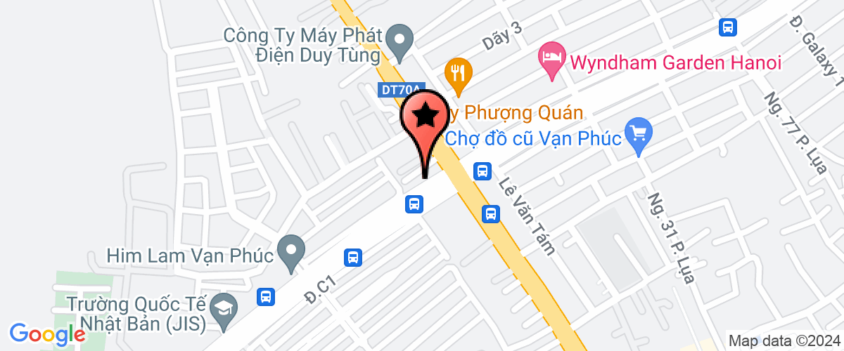 Bản đồ đến Công Ty Cổ Phần Truyền Hình Việt Nam V.u.a