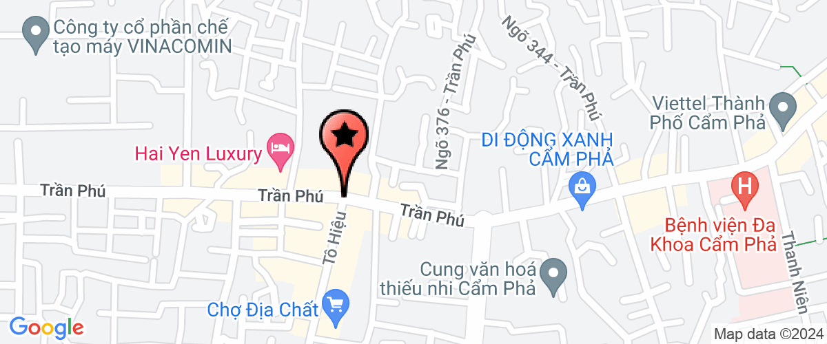 Map go to Phong quan ly do thi - Thi xa Cam Pha