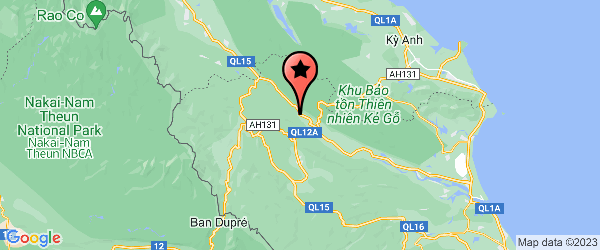 Map go to West of Quang Binh  Ecological Liability Limited Company