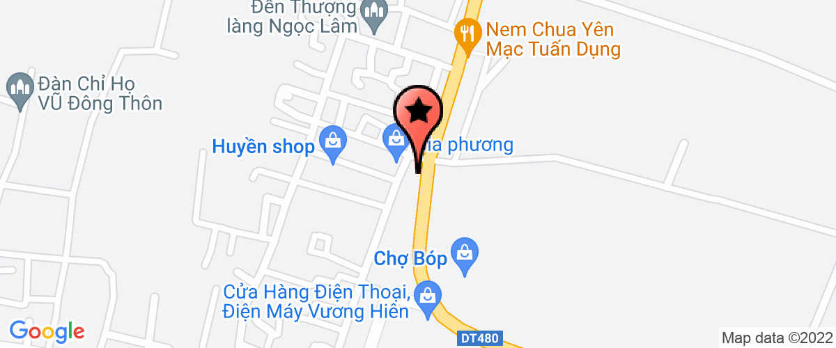 Map go to Dam Than Tuyen Wooden Handi Oragt Private Enterprise