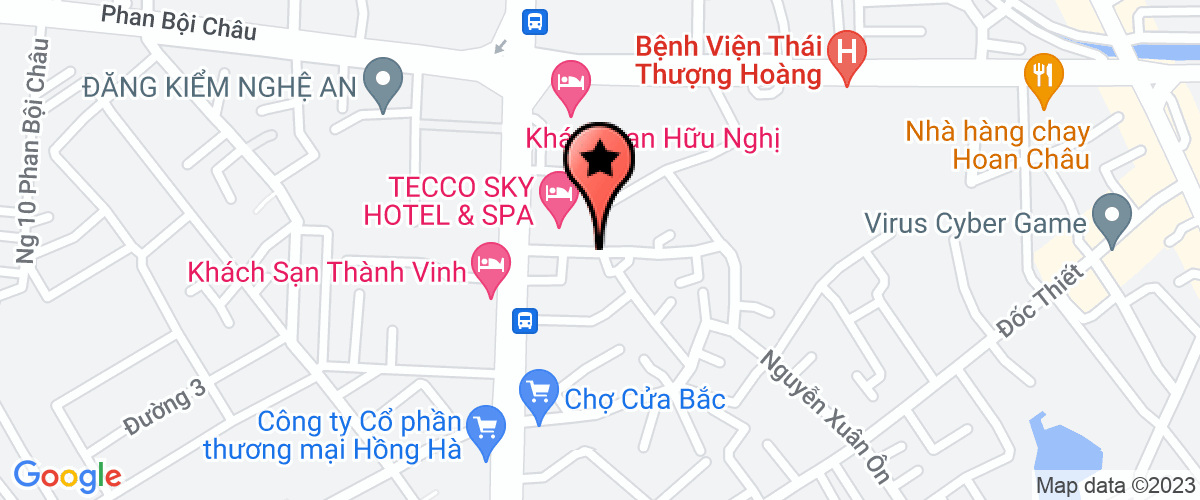 Map go to Nghe An Infrastructure Construction and Trade Joint Stock Company