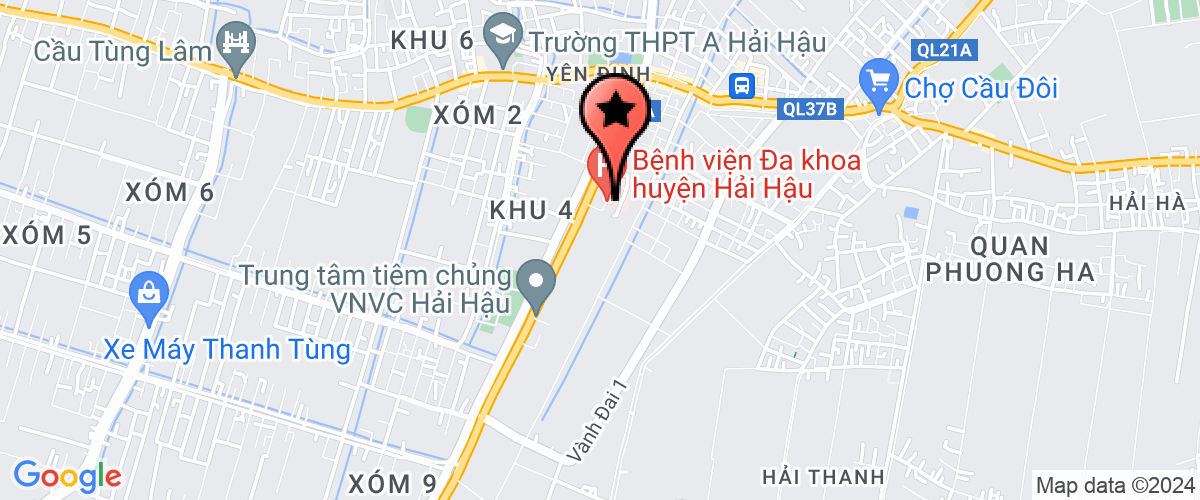 Map go to Manh Dao Construction Production Company Limited