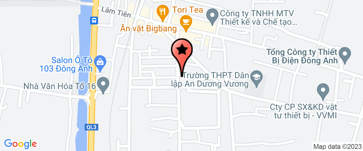 Map go to Thang Long Investment Electric Construction Joint Stock Company