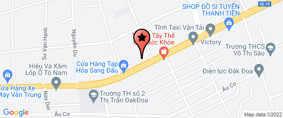 Map go to Hoi Nong dan Dak Doa District
