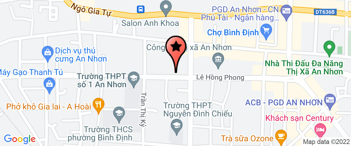 Map go to Nhon Tho Secondary School