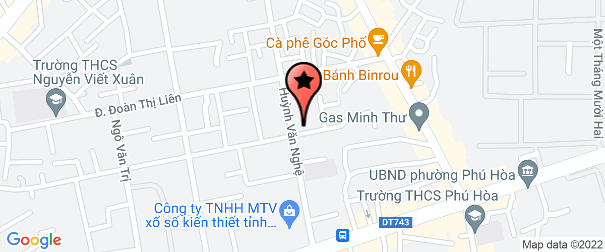 Map go to Binh Duong Technology Science Development Fund