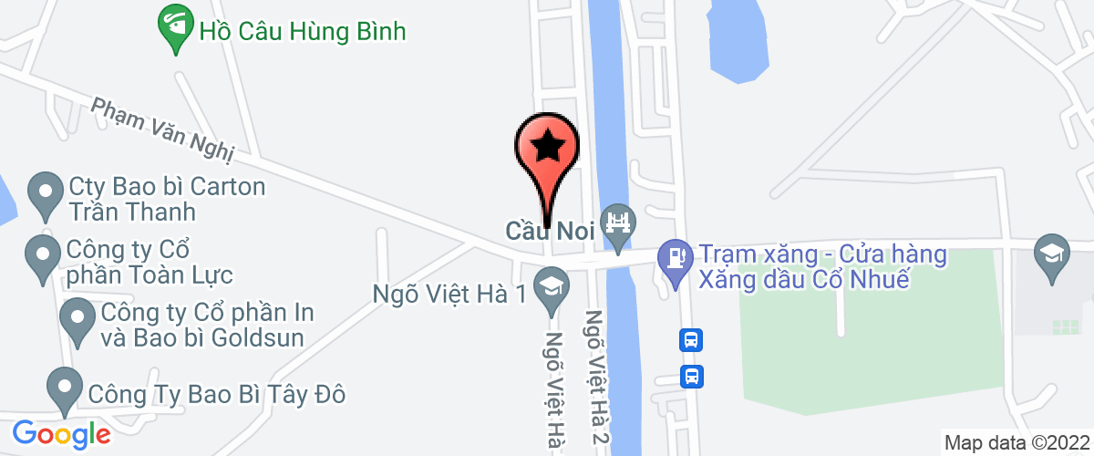Map go to Toan Cau Hoa Binh Building Matterials Joint Stock Company