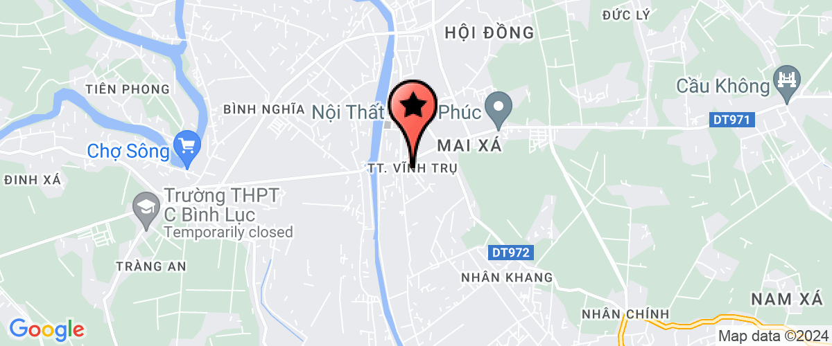 Map go to Ly Nhan Trading Joint Stock Company