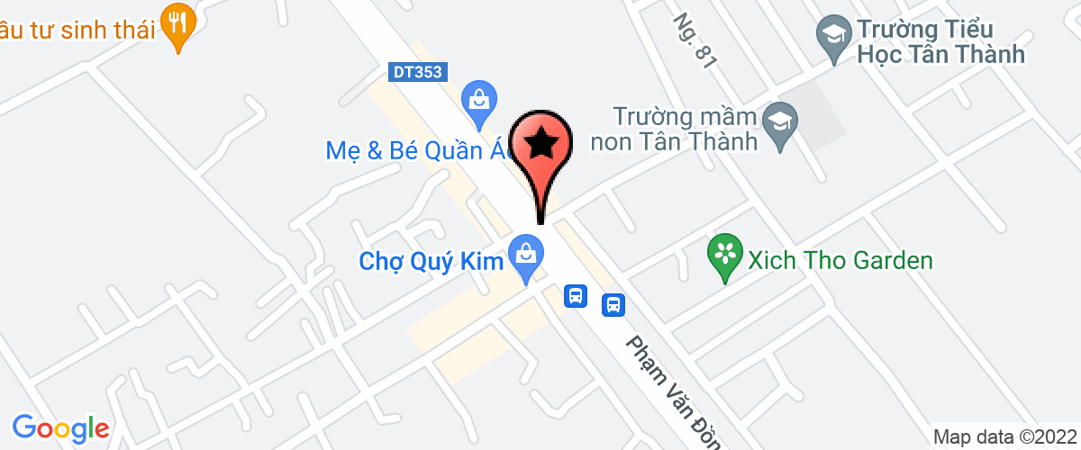 Map go to co phan cong nghiep nhua CHINHUEI Company