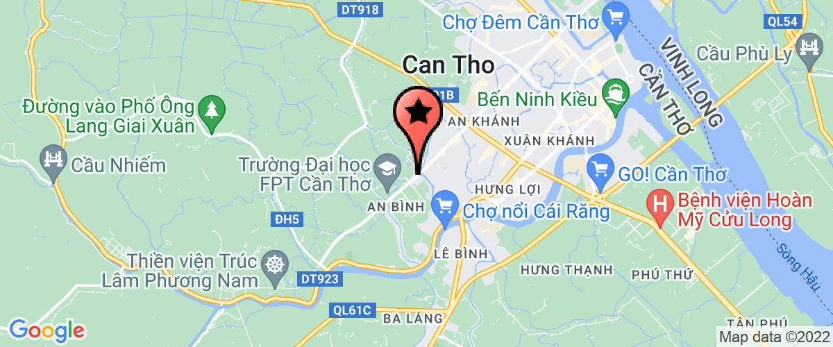 Map go to BQL Tieu Ho tro phongchong HIV/AIDS tai VietNam(VAAC-US.CDC) thanh pho Can Tho Project