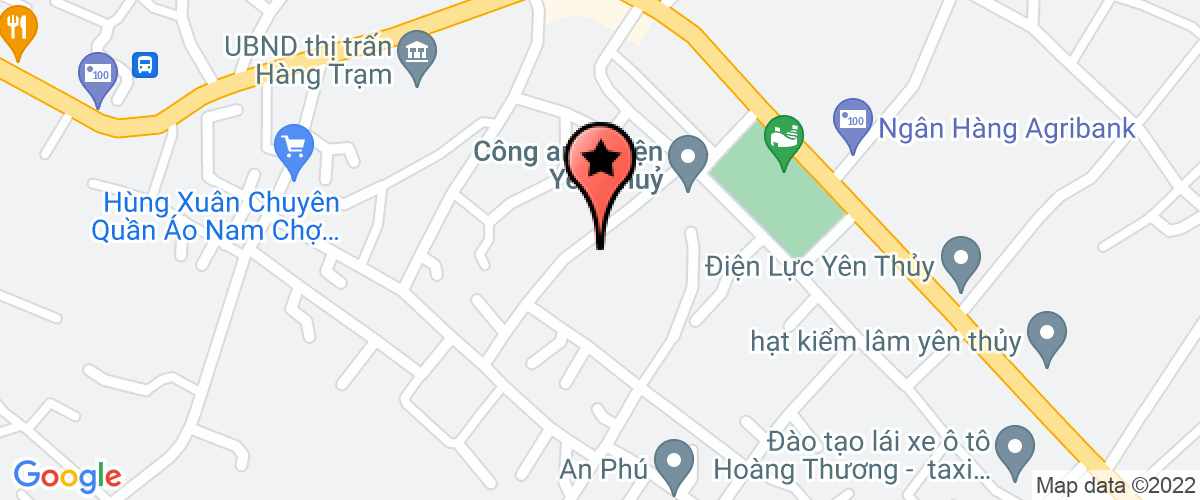 Map go to Uy Ban Mat tran to quoc Yen Thuy District