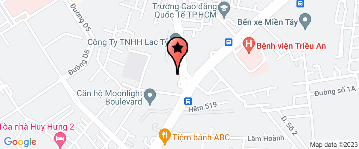 Map go to Minh Dau Mechanical Company Limited