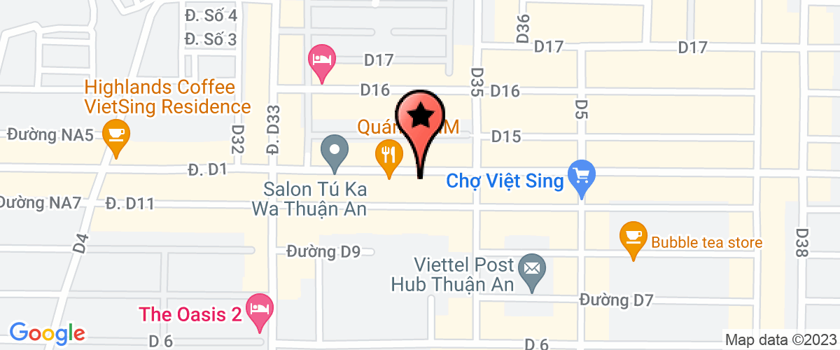 Map go to Kieu Diem Shampoo Hair Care Company Limited