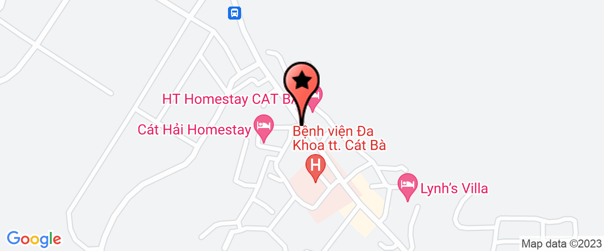 Map go to y te Cat hai District Center