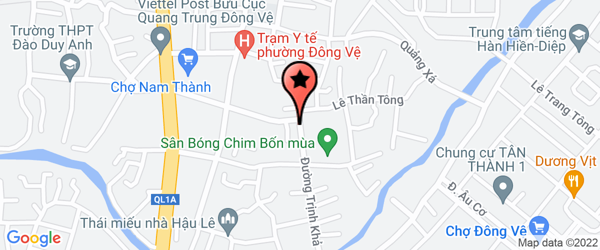 Map go to Khang Thinh Event Joint Stock Company