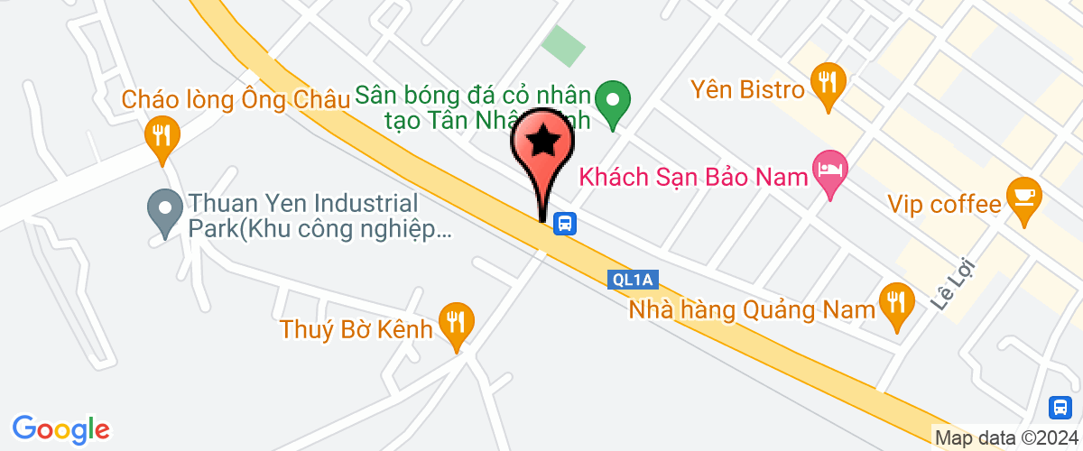 Map go to Nam Thien Ngan Private Enterprise