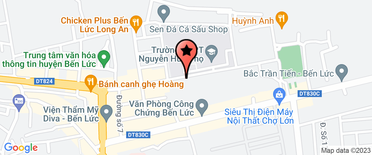 Map go to Vam Co Dong Travel Company Limited
