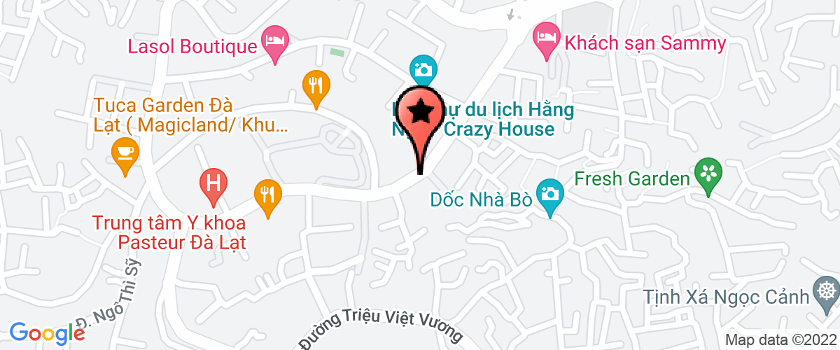 Map go to Chi Cuc  Lam Dong Food Hygienic Safe