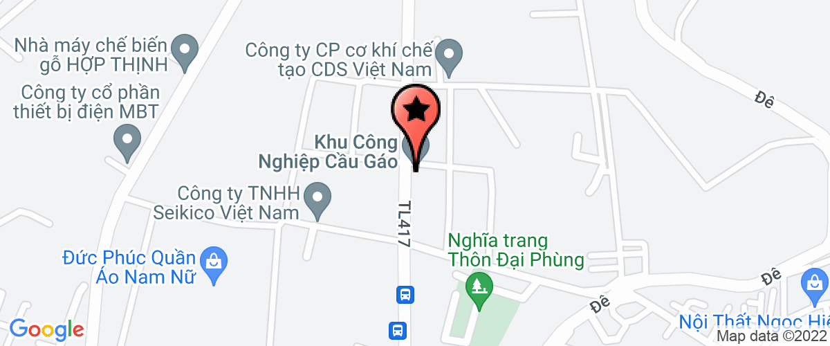 Map go to Viet Nam Vu Hong Company Limited