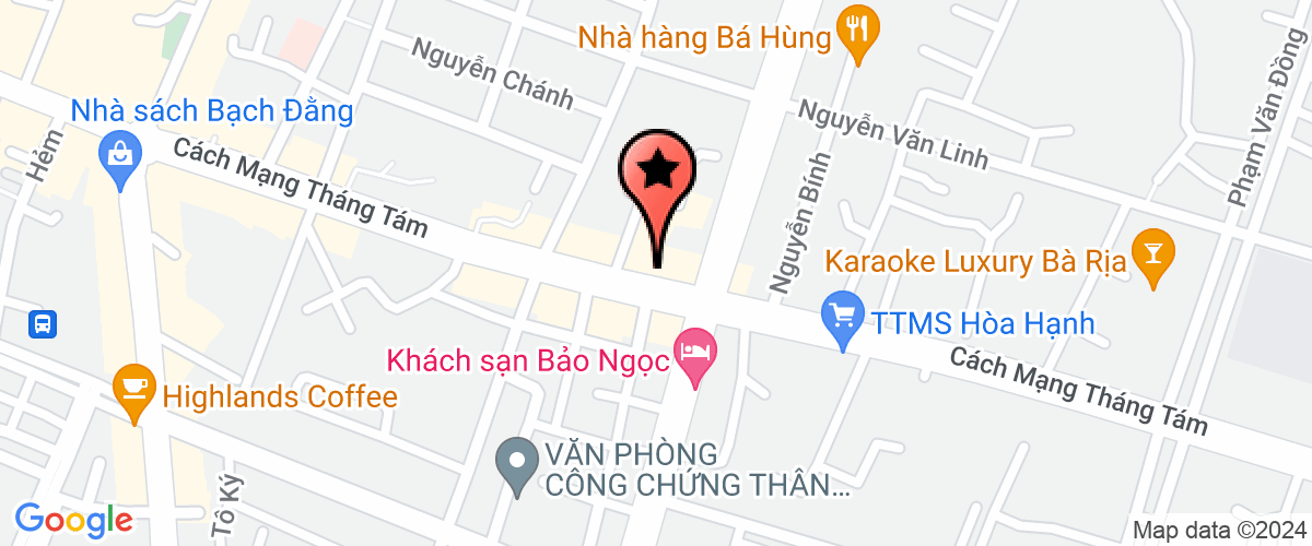 Map go to Phuong Nam Garment Company Limited