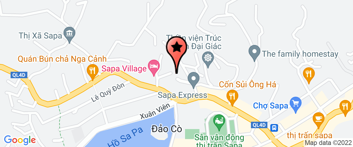 Map go to Lang Sa Pa Vip Travel Joint Stock Company