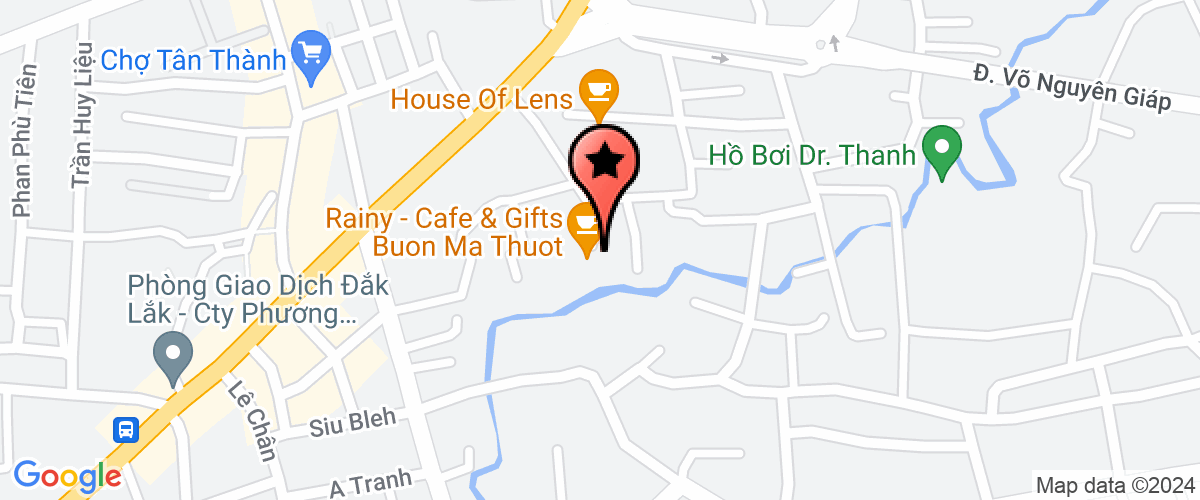 Map go to Dai Truyen Thanh Tp.Buon Ma Thuot
