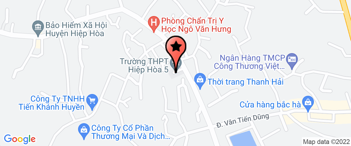 Map go to Hiep Hoa Khong Gian Xanh Company Limited