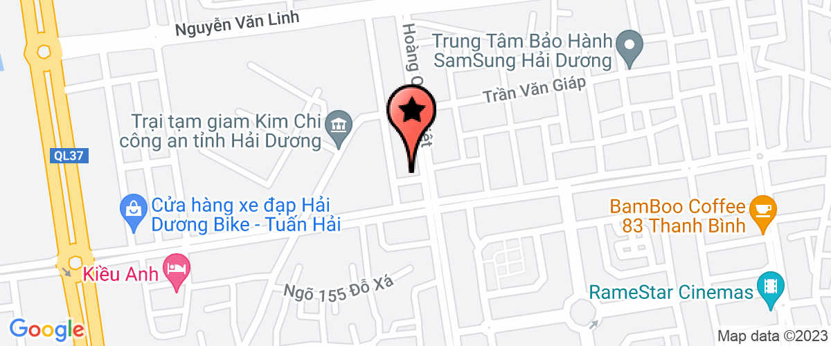 Map go to Hai Dang Production and Business Joint Stock Company