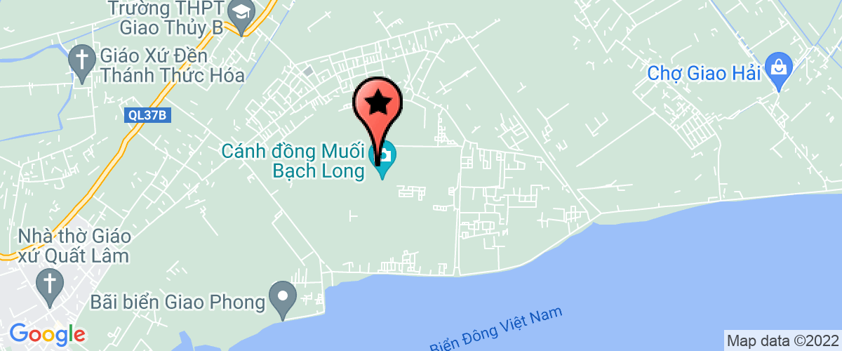 Map go to San xuat cA muoi Bach Long Co-operative