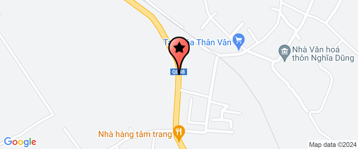 Map go to XD DV Thang Ha Trading And Company Limited