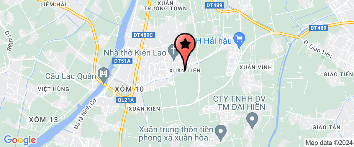 Map go to co phan Thanh Bang Company