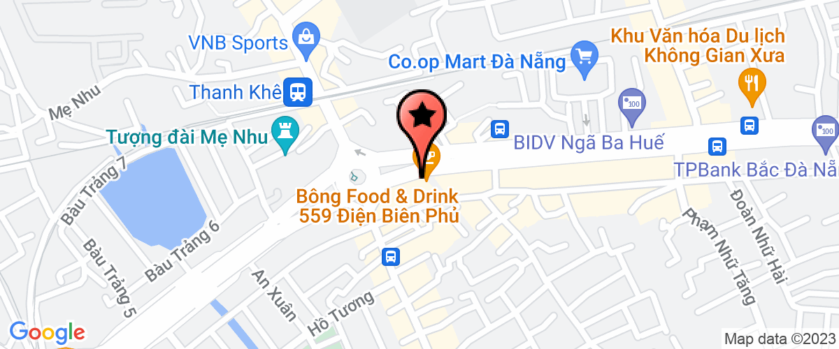 Map go to dich vu lao dong va day nghe Da nang Company Limited