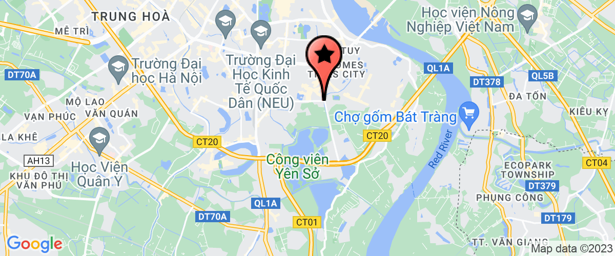 Map go to co phan phat trien nong nghiep Ha Noi Company