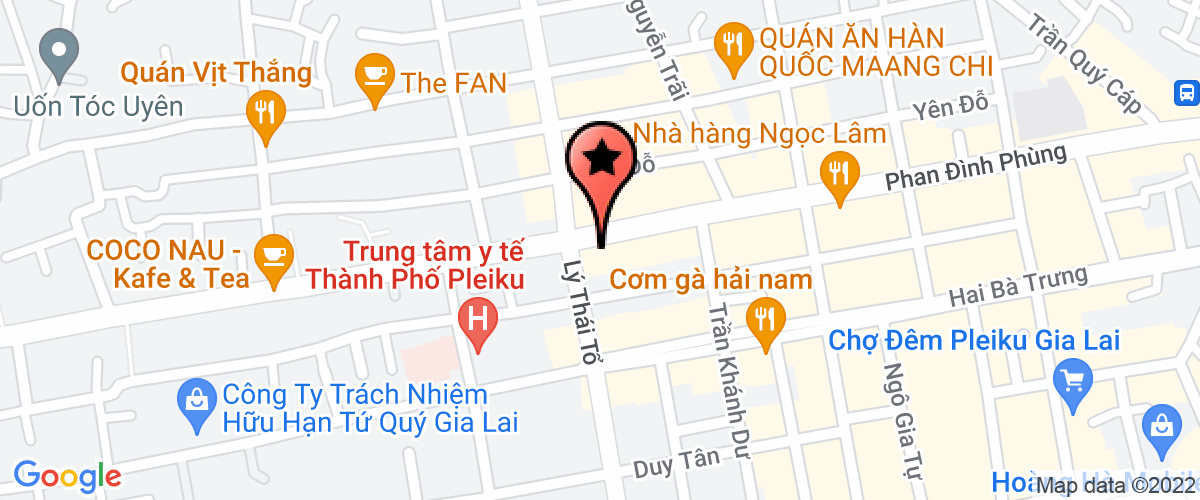 Map go to Tu Ván An Nhien Gia Lai Company Limited