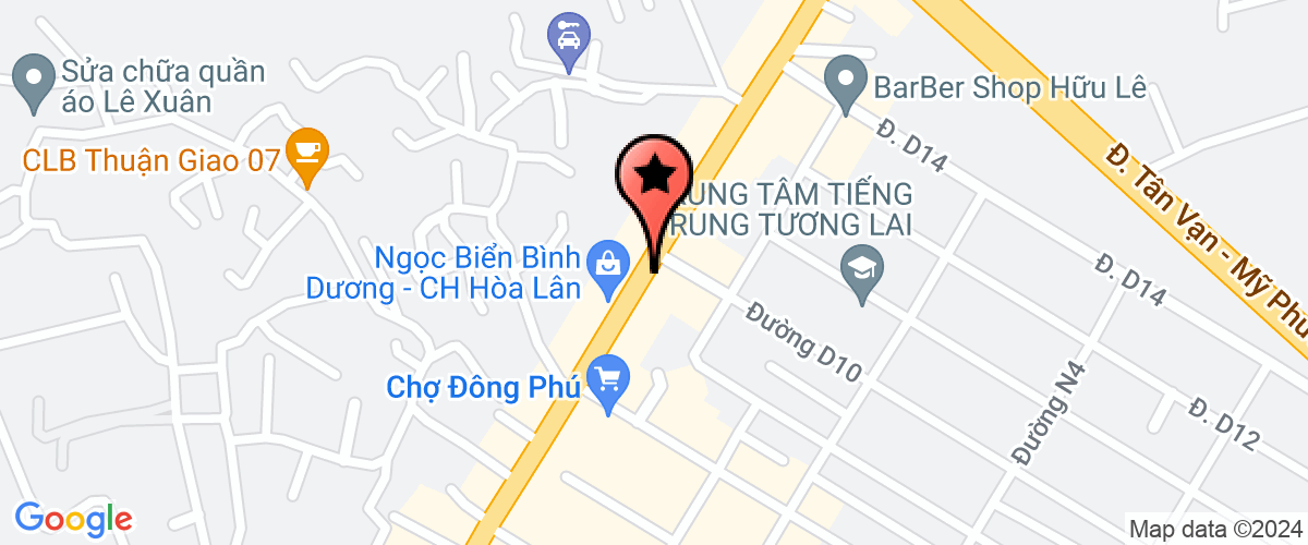 Map go to DaaU Tu Xay DueNg DieA oaC Vi Na- Sing Joint Stock Company