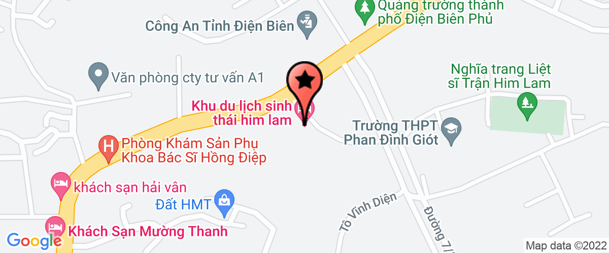 Map go to Ban QLDA TP Dien Bien Phu
