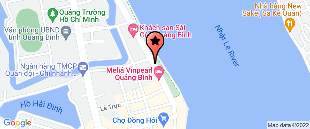 Map go to Phong Tai nguyen va Moi truong TP Dong Hoi