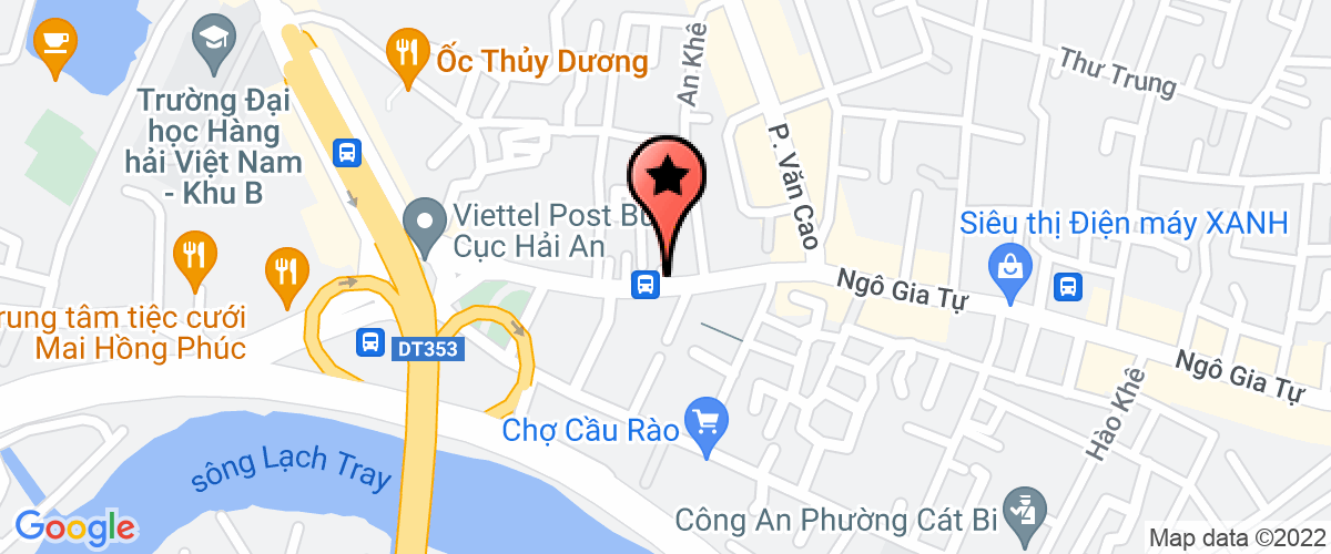 Map go to thuong mai dien nuoc Hai Phong Company Limited