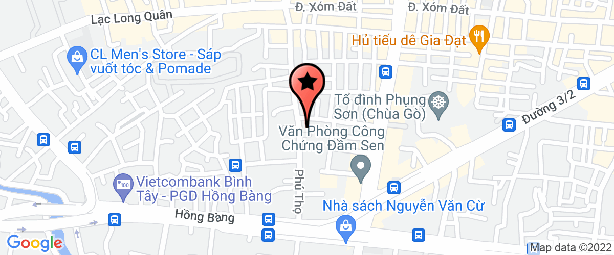 Map go to Hung Cat Loi Professional Security Services Corporation